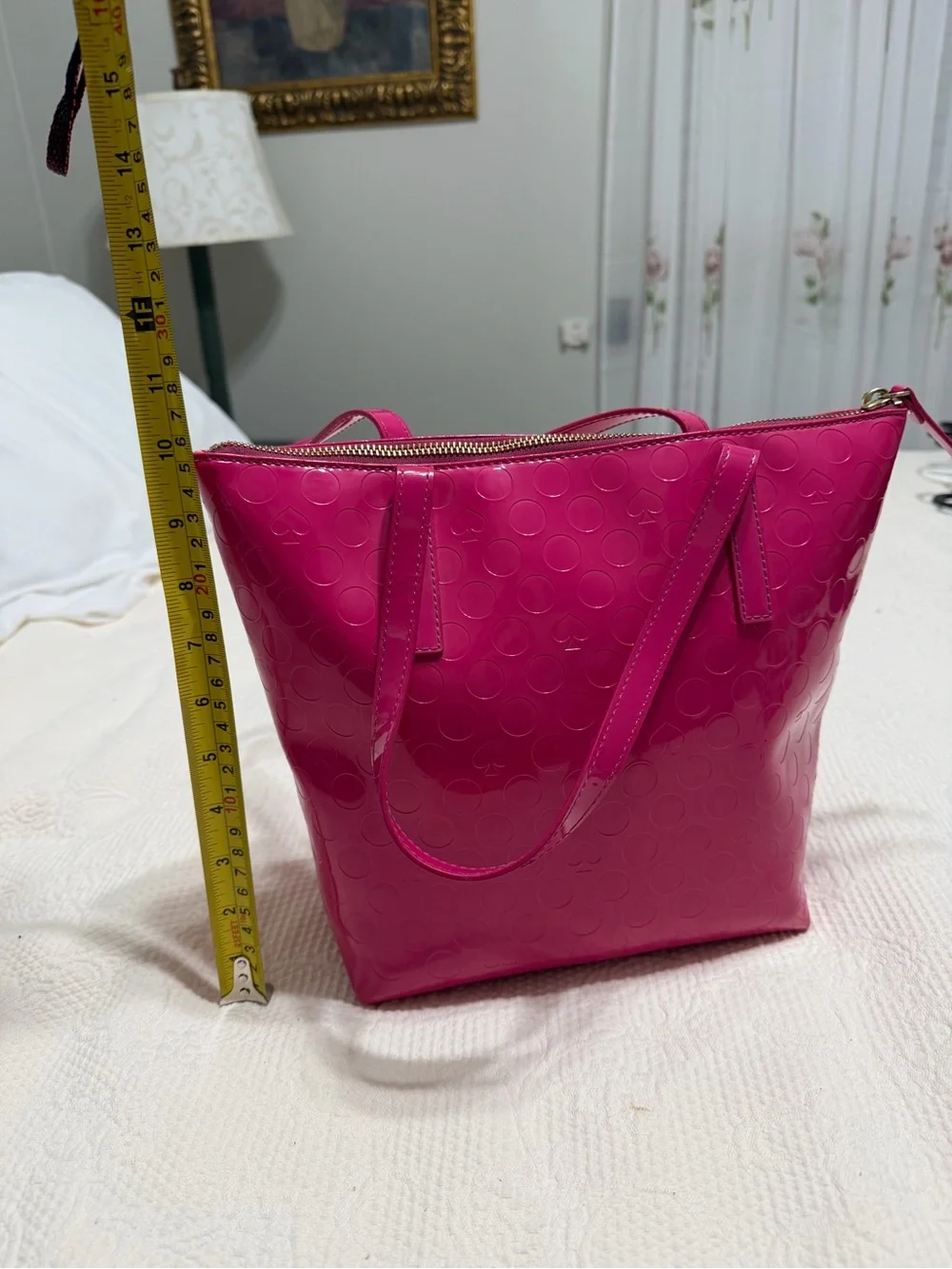 kate spade Patent Leather Tote in Hot Pink